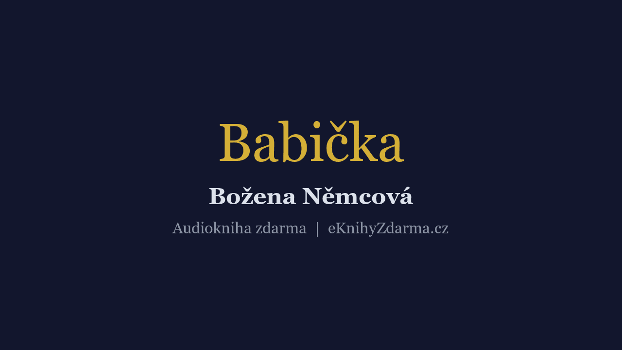Babička ke stažení zdarma – Božena Němcová